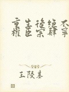 重生后绝不嫁给权臣宗肆宁芙小说阅读