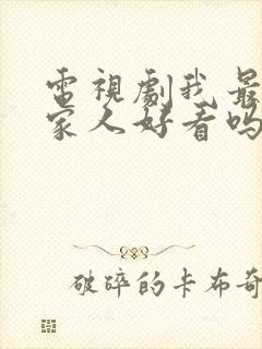 电视剧我最爱的家人好看吗