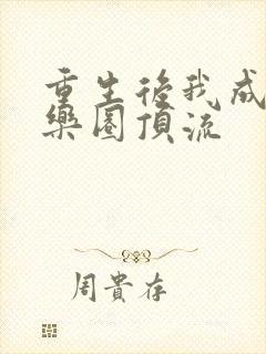 重生后我成了娱乐圈顶流