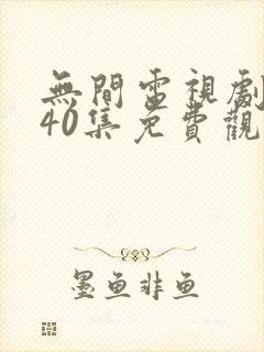 无间电视剧全集40集免费观看下载