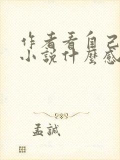 作者看自己写的小说什么感觉