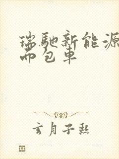 瑞驰新能源电动面包车