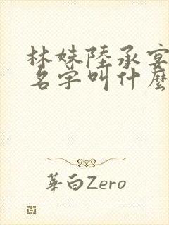 林姝陆承宴小说名字叫什么