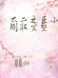 不二之臣小说未删版完整