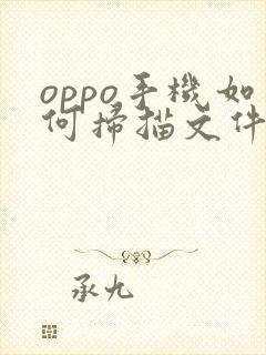 oppo手机如何扫描文件成电子版