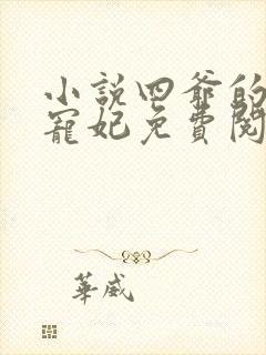 小说四爷的心尖宠妃免费阅读全文作者