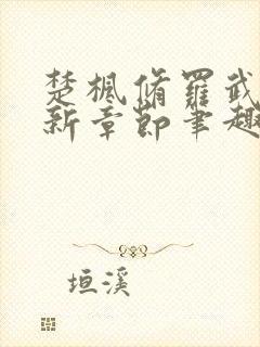 楚枫修罗武神最新章节笔趣阁