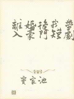 离婚后我带崽嫁入豪门短剧