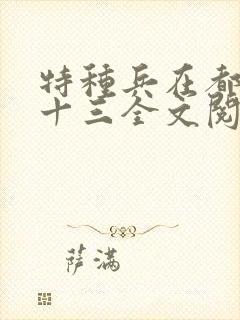 特种兵在都市夜十三全文阅读