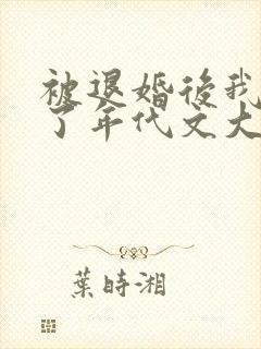 被退婚后我嫁给了年代文大佬小说