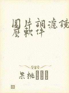 图片调滤镜用什么软件