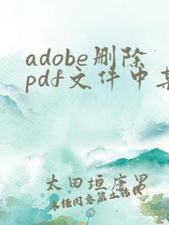 adobe删除pdf文件中某一页