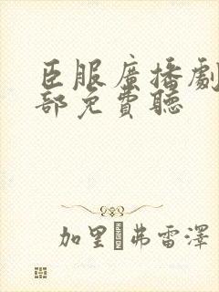 臣服广播剧第一部免费听