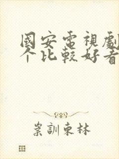 国安电视剧有哪个比较好看