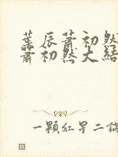 叶辰萧初然叶辰萧初然大结局