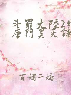 斗罗大陆2绝世唐门昊天锤