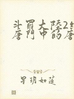 斗罗大陆2绝世唐门中的唐雅