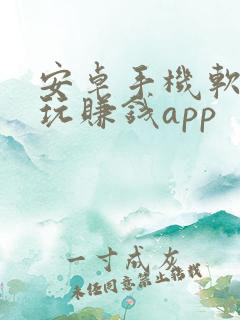安卓手机软件试玩赚钱app