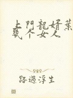 上门龙婿叶辰有几个女人