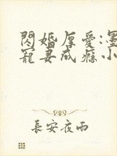 闪婚厚爱:墨少宠妻成瘾小说