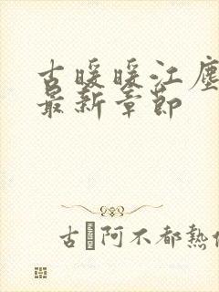 古暖暖江尘御 最新章节