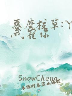 恶魔校草:丫头,我宠你