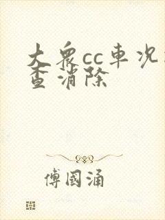 大众cc车况检查消除