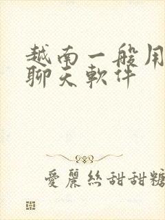 越南一般用什么聊天软件