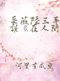 采薇陆三平的小说《在人间》