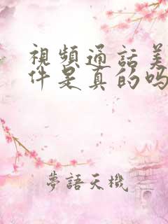 视频通话美颜软件是真的吗