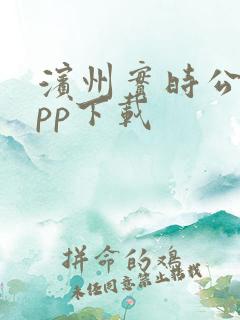 滨州实时公交app下载