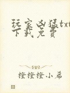 玩家凶猛txt下载免费