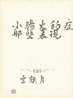 小肠火的症状有哪些表现