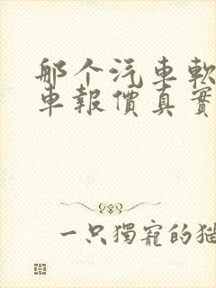 那个汽车软件汽车报价真实