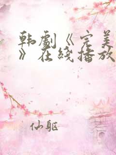 韩剧《完美伴侣》在线播放