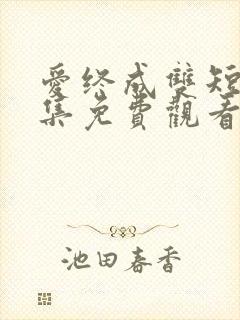 爱终成双短剧全集免费观看