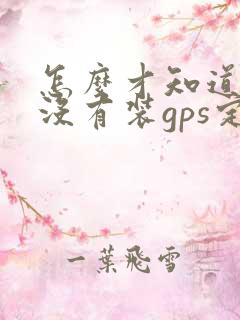 怎么才知道车有没有装gps定位