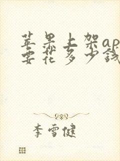 苹果上架app要花多少钱