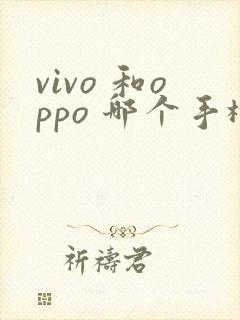 vivo 和oppo 哪个手机好