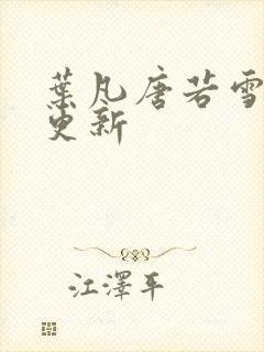 叶凡唐若雪更快更新