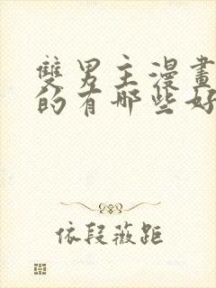 双男主漫画完结的有哪些好看的