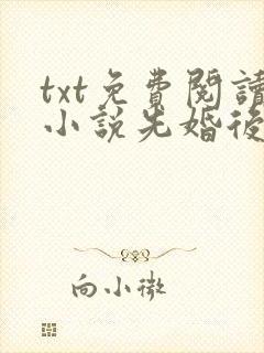 txt免费阅读小说先婚后爱