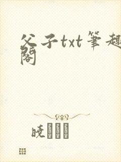 父子txt笔趣阁
