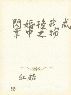 闪婚后我成大佬掌中之物