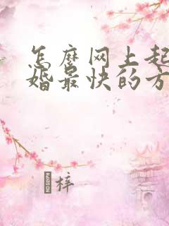 怎么网上起诉离婚最快的方法