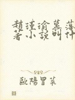 赵瑾瑜慕落雪原著小说叫什么名字