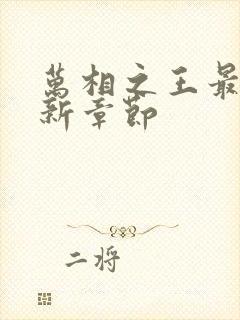 万相之王最新更新章节