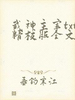 武神主宰txt精校版全文免费下载