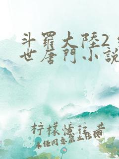 斗罗大陆2 绝世唐门小说