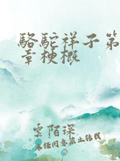 骆驼祥子第17章梗概
